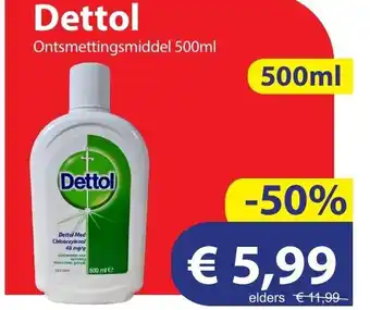 Die Grenze Dettol 500ml aanbieding