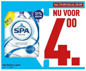 ALDI Spa Reine 6 x 1.5 l aanbieding