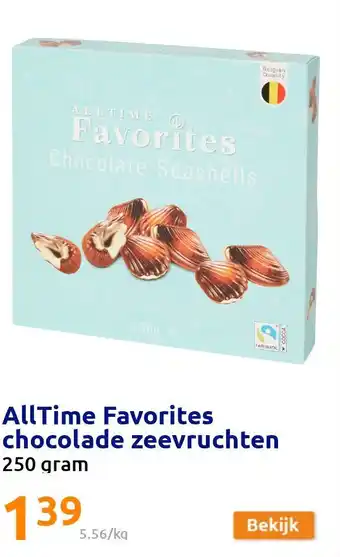 Action Alltime favorites chocolade zeevruchten aanbieding