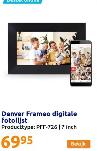 Action Denver frameo digitale fotolijst aanbieding