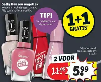 Kruidvat Sally Hansen Nagellak 1+1 Gratis aanbieding