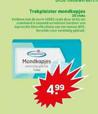 Trekpleister Trekpleister Mondkapjes aanbieding