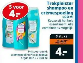 Trekpleister Trekpleister Shampoo En Crèmespoeling 500 Ml aanbieding