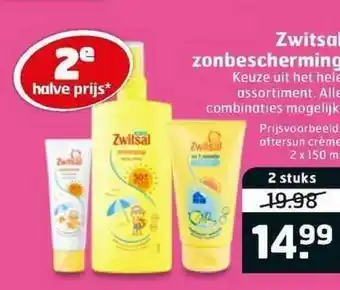 Trekpleister Zwitsal Zonbescherming 150ml aanbieding