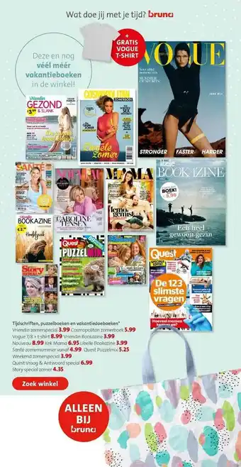 Bruna Tijdschriften, Puzzelboeken En Vakantiedoeboeken aanbieding