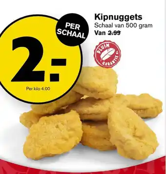 Hoogvliet Kipnuggets 500 gram aanbieding