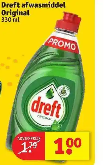 Kruidvat Dreft afwasmiddel original 330 ml aanbieding