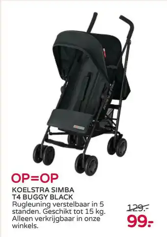 Prenatal Koelstra simba t4 buggy black aanbieding