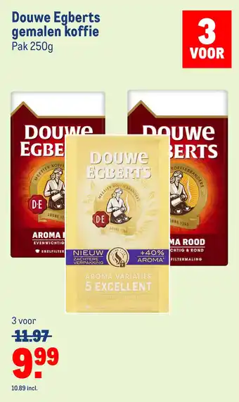 Makro Douwe egberts gemalen koffie aanbieding