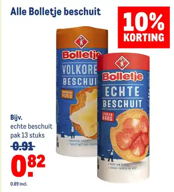 Makro Alle bolletje beschuit aanbieding