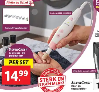 Lidl Silver Crest Manicure-en pedicureset aanbieding