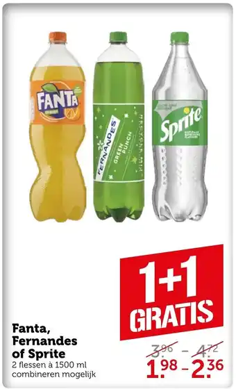 Coop Fanta, Fernandes of Sprite aanbieding