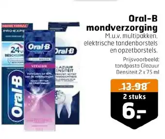 Trekpleister Oral-B mondverzorging 2 stuks aanbieding