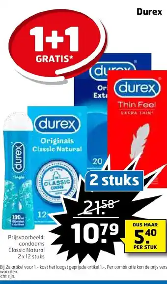 Trekpleister Durex 2 stuks aanbieding