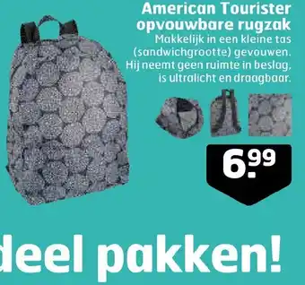 Trekpleister American Tourister opvouwbare rugzak aanbieding