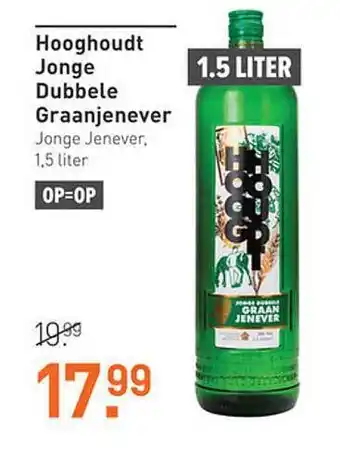 Gall & Gall Hooghoudt jonge dubbele graanjenever jonge jenever aanbieding