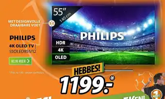 Expert Philips 4k oled tv | 55oled855-12 aanbieding