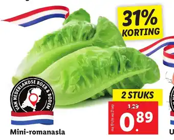 Lidl Mini-romanasla 2 stuks aanbieding