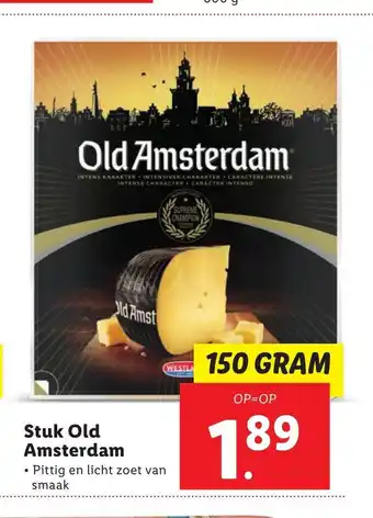 Lidl Stuk Old Amsterdam 150 gram aanbieding