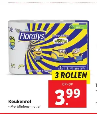 Lidl Keukenrol 3 rollen aanbieding