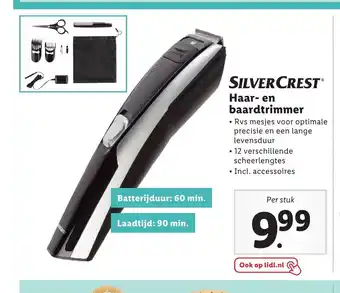 Lidl SilverCrest Haar- en baardtrimmer aanbieding