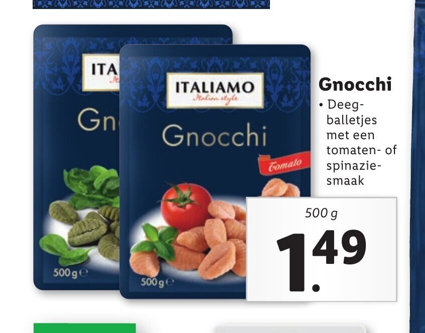 Gnocchi 500 g aanbieding bij Lidl