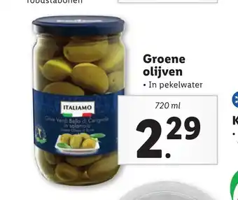 Lidl Groene olijven 720 ml aanbieding