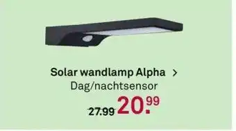 Karwei Solar wandlamp alpha aanbieding