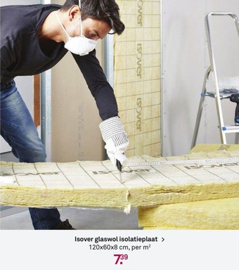 Karwei Isover glaswol isolatieplaat aanbieding