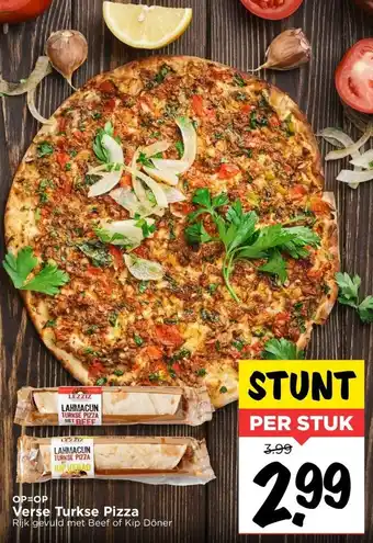 Vomar Voordeelmarkt Verse turkse pizza aanbieding