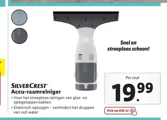 Lidl SilverCrest Accu-raamreiniger aanbieding