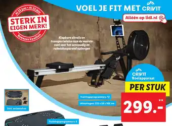 Lidl Crivit Roeiapparaat aanbieding