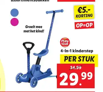 Lidl 4-in-1 kinderstep aanbieding