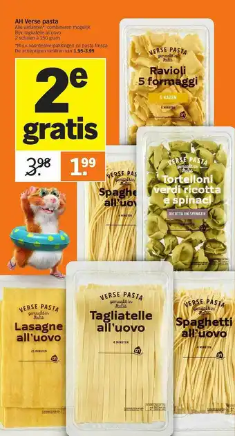 Albert Heijn Ah verse pasta aanbieding