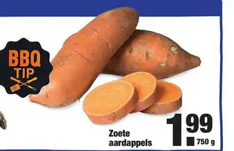 ALDI Zoete aardappels 750 gram aanbieding