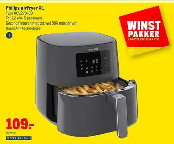 Makro Philips airfryer xl hd9270-60 aanbieding