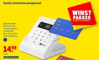 Makro Sumup contactloos pinapparaat aanbieding