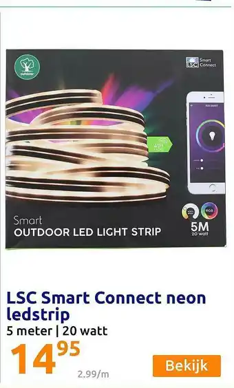 Action Lsc smart connect neon ledstrip aanbieding