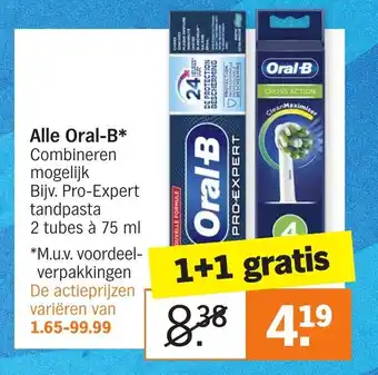 Albert Heijn Oral-B 1+1 aanbieding