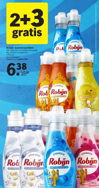 Albert Heijn Robijn Wasverzachter 5*750ml aanbieding