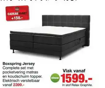 Budget Home Store Boxspring jersey aanbieding