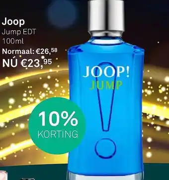 Mooi parfumerie Joop jump edt 100ml 10% korting aanbieding