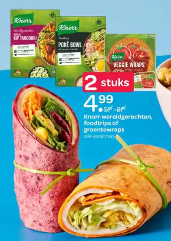 Spar Knorr wereldgerechten, foodtrips of groentewraps aanbieding