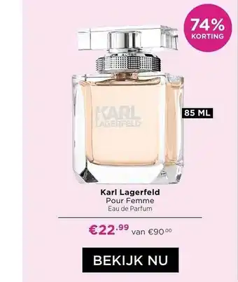 ICI Paris XL Karl lagerfeld pour femme eau de parfum 74% korting aanbieding