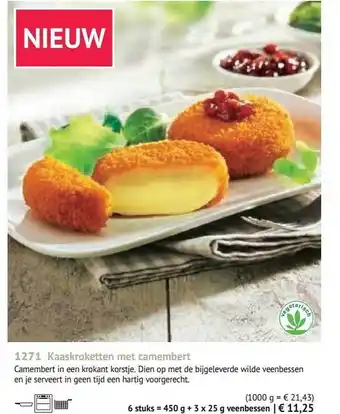 Bofrost Kaaskroketten met camembert aanbieding