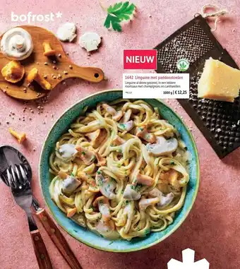 Bofrost Linguine met paddenstoelen aanbieding