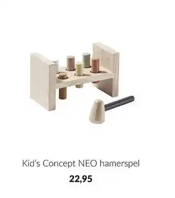 Babypark Kid's concept neo hamerspel aanbieding