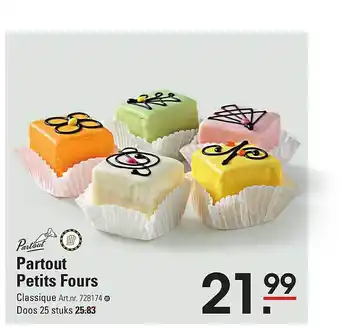 Sligro Partout petits fours aanbieding