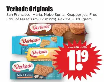 Dirk Verkade Originals pak 150-320 gram aanbieding