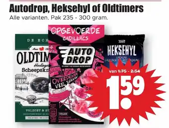 Dirk Autodrop, Heksehyl of Oldtimers pak 235-300 gram aanbieding